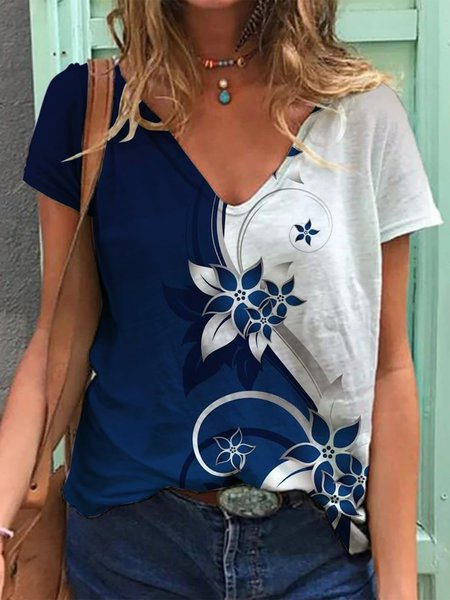 

Flower Tops, As picture, T-shirts