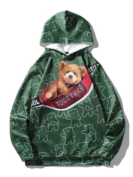 

Cotton-Blend Hoodie Sweatshirt, Hoodies&Sweatshirts