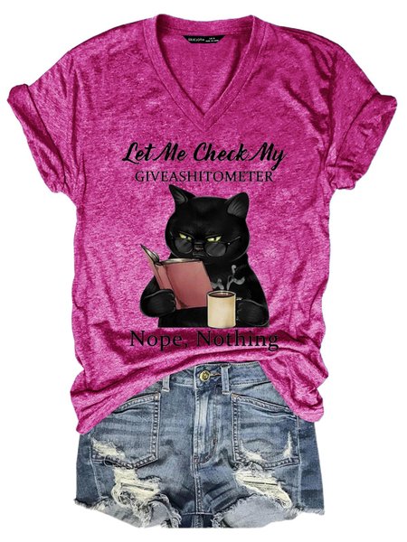 

Let Me Check My Give A Shitometer T-shirt, Rose red, T-shirts