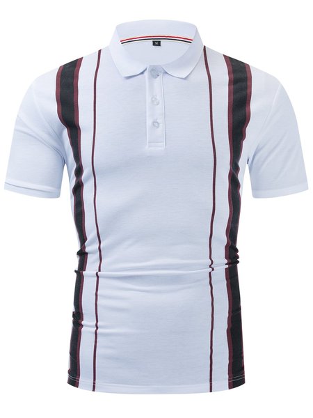 

Shirt Collar Plain Shirts & Tops, White, Men's shirts