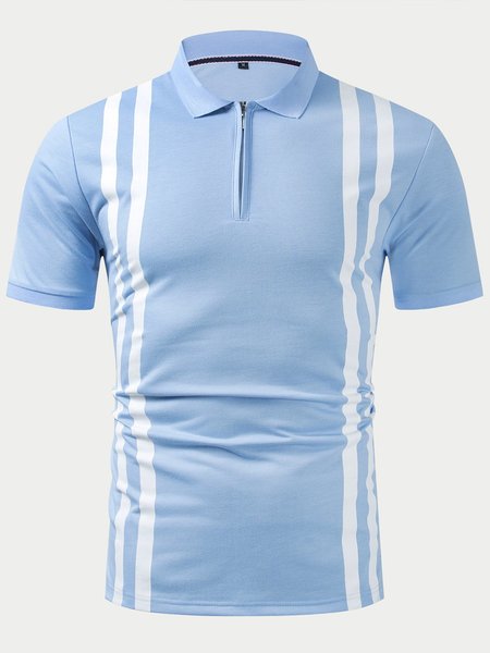 

Casual Shirt Collar Shirts & Tops, Lightblue, Men's shirts
