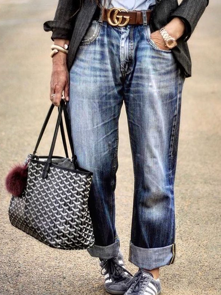 

Dritto Lavoro Jeans, Blu, Jeans