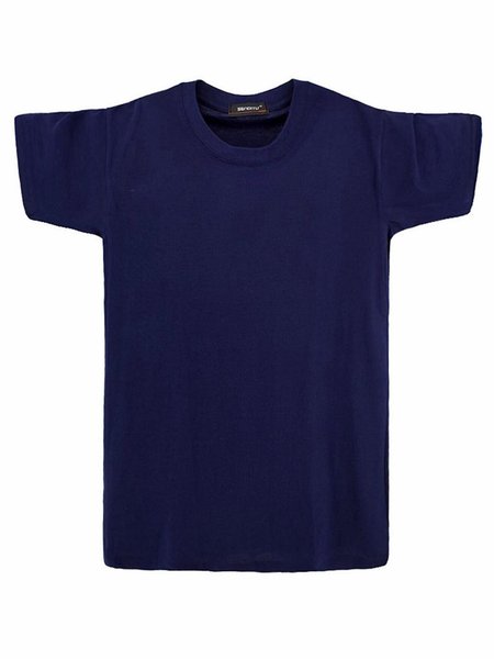 

Casual Crew Neck T-shirt, Deep blue, Men's t-shirts