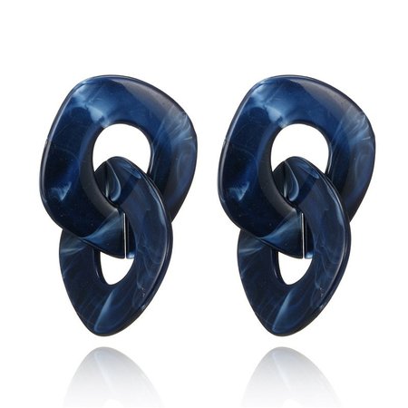 

Resin Earrings, Blue, Earrings