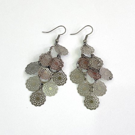 

Popular seven color small nine piece eardrop earpiece, Gray, Earrings