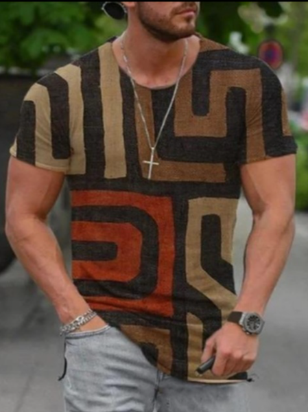 

Printed Holiday Shirts & Tops, As picture, Men's t-shirts