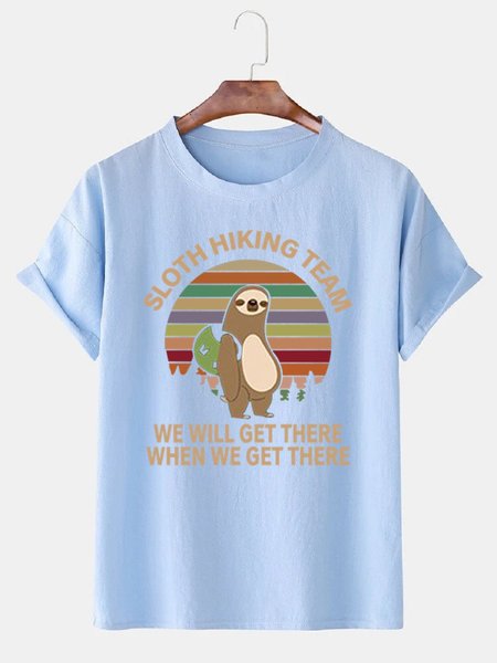 

Casual Shirts & Tops, Light blue, Men's t-shirts