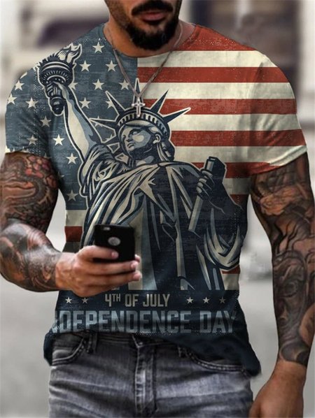 

Casual Printed Ombre Shirts & Tops, Men's t-shirts