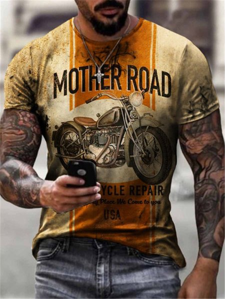 

Casual Ombre Shirts & Tops, As picture, Men's t-shirts