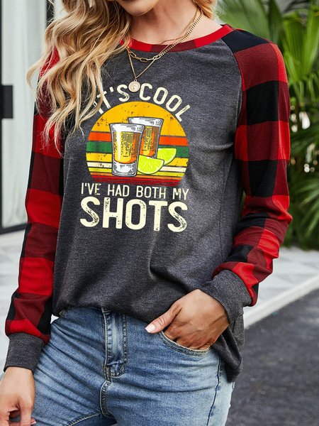 

It's Cool I've Had Both My Shots Tequila Vaccinated Women's long sleeve sweatshirt, Gray, Hoodies&Sweatshirts