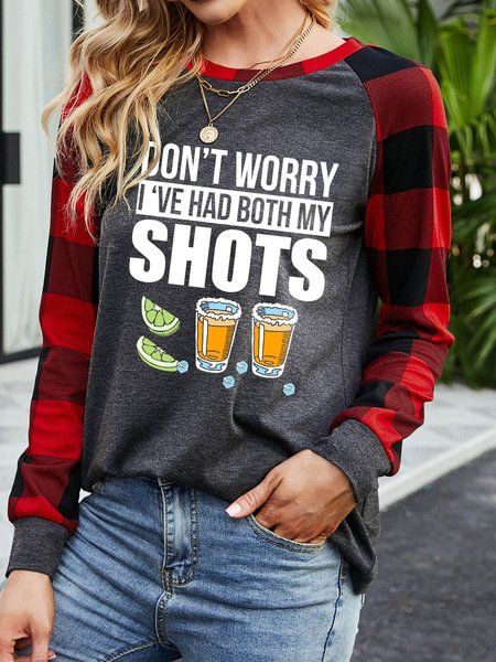 

Don’t worry I’ve had both my shots vaccination tequila Women's long sleeve sweatshirt, Gray, Long sleeves