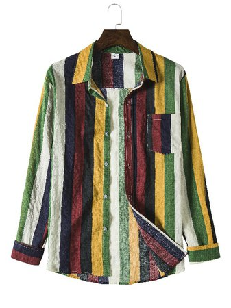 

Vintage Shirt Collar Shirts & Tops, Red, Men's Floral shirt