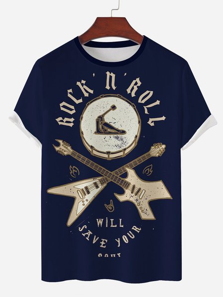

Men's short sleeve casual fashion T-shirt, Black, Men's t-shirts