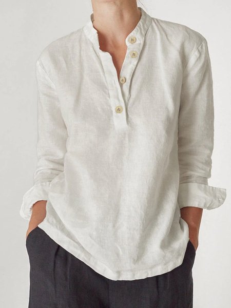 

Casual Long Sleeve Shirts & Tops, White, Blouses & Shirts