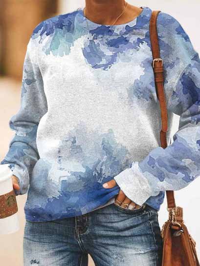 

Ombre/tie-Dye Casual Hoodies & Sweatshirts, As picture, Hoodies & Sweatshirts