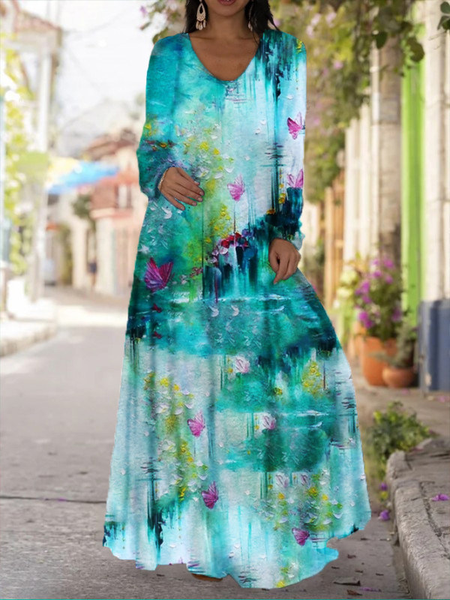 

Long Sleeve Crew Neck Dresses, 15, Maxi Dresses