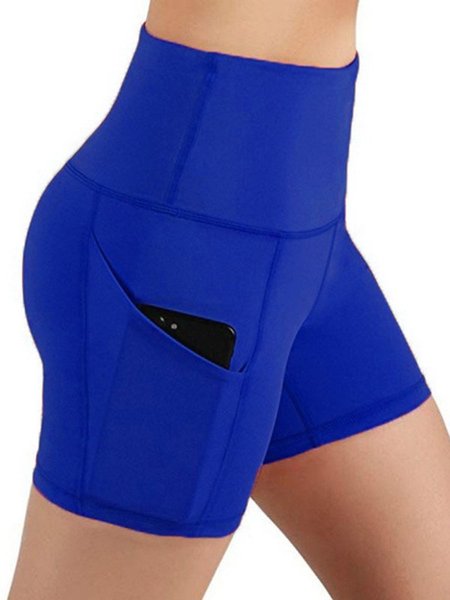

Solid Casual Sports Sports shorts, Blue, Leggings