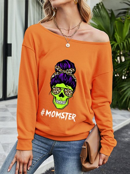 

Momster Casual Sweatshirt, Orange, Hoodies&Sweatshirts