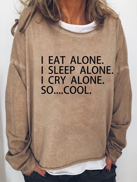 

Alone So Cool Sweatshirt, Light brown, Hoodies&Sweatshirts