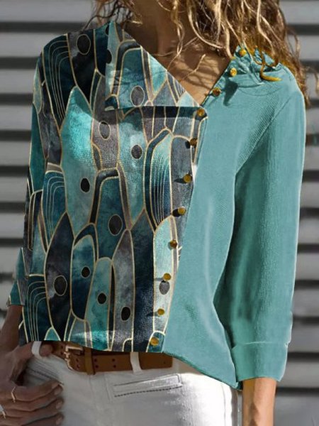 

Shift Long Sleeve Blouse, Green, Shirts & Blouses