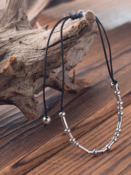 

Morse Code Braided Bracelet, As picture, Bracelets
