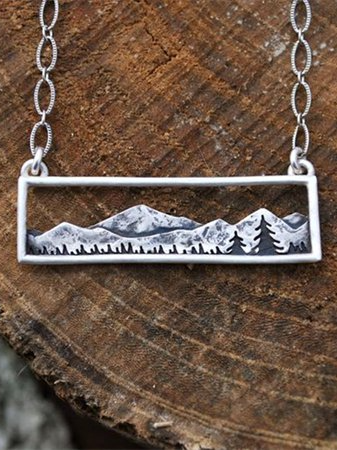 

Wanderlust Landscape Necklace, As picture, Necklaces