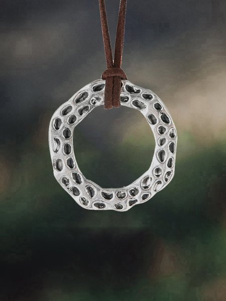 Simple Irregular Circle Necklace, As picture, Necklaces