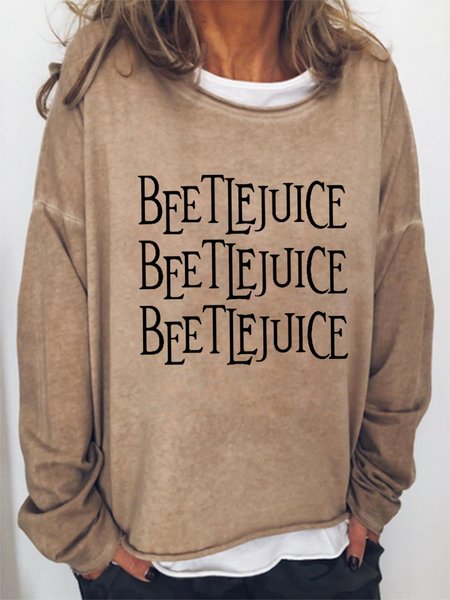 

beetlejuice Casual Sweatshirt, Khaki, Hoodies&Sweatshirts