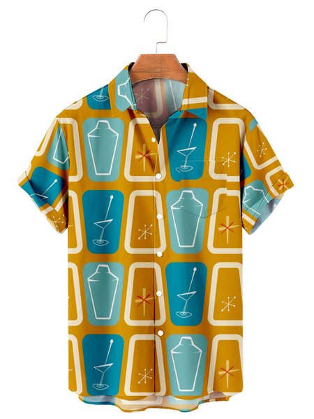 

Printed Casual Shirts & Tops, Yellow, Men's Floral shirt