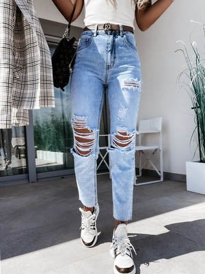 

Denim Jeans, Light blue, Jeans