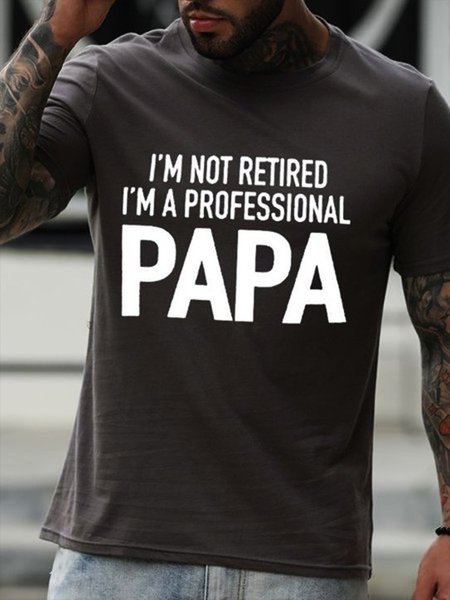 

I'm Not Retired I'm A Professional Papa Men Tee, Deep gray, T-shirts