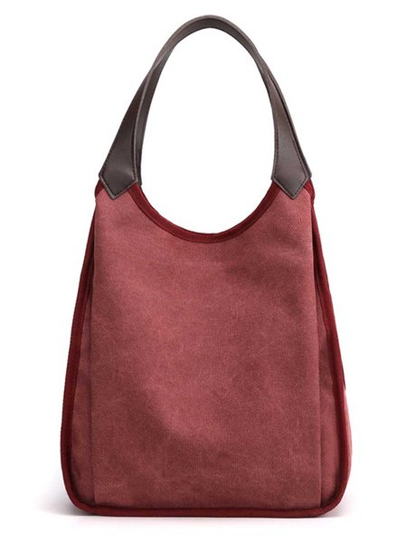 

Canvas Casual Multi-layer Shoulder Handbag, Purple, Women's Bags