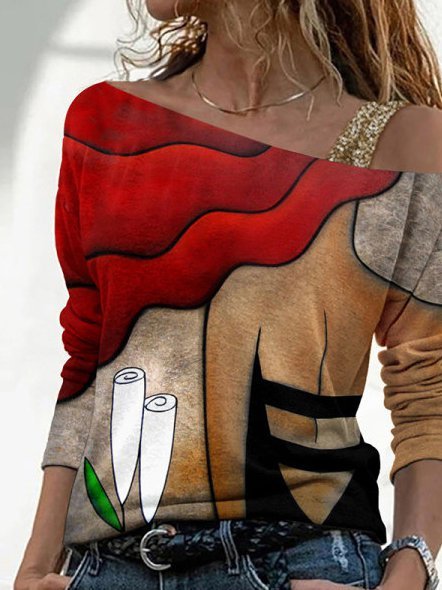 

Shift Long Sleeve Casual Shirts & Tops, Khaki, Long sleeve tops