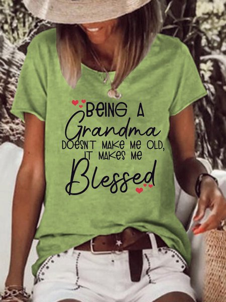 

Being a Grandma Doesnt Make Me Old T-shirt, Green, T-shirts