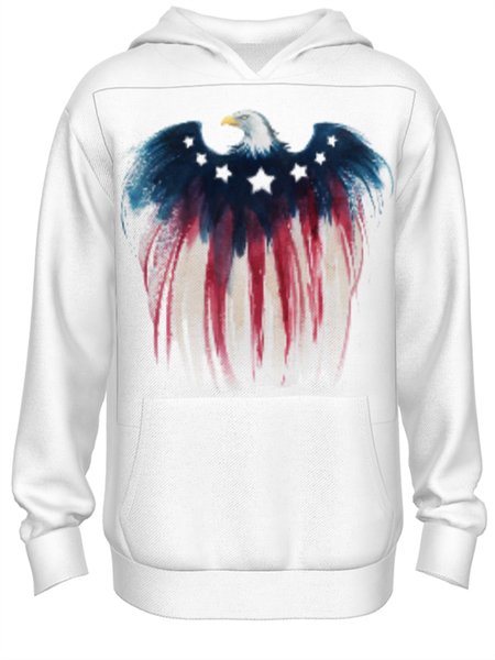 

Men's casual long-sleeved printed sweater hoodie, White, Hoodies&Sweatshirts