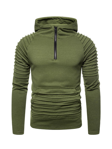 

Plain Casual Sweatshirt, Army green, Hoodies&Sweatshirts
