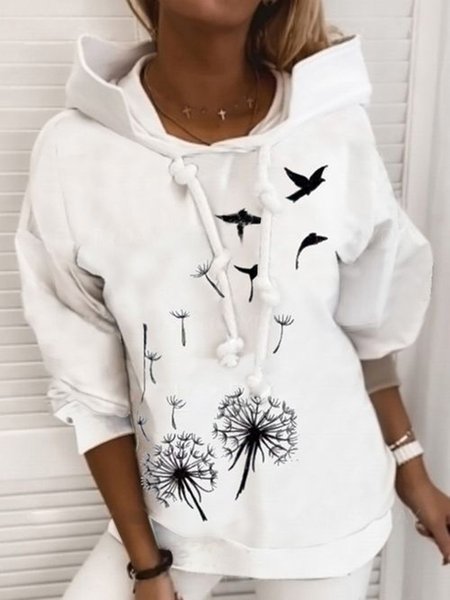 

Vintage Plants Hodded Sweatshirt, White, Hoodies & Sweatshirts