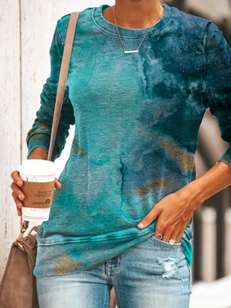 

Long Sleeve Boho Shirts & Tops, Blue, Tops