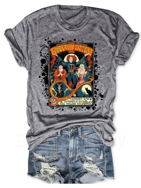 

The Sanderson Sisters Graphic Tee, Gray, T-shirts