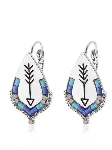

Bohemian Colorful Bead Earrings, Blue, Earrings