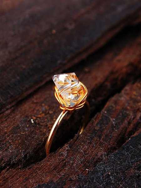 

Vintage Wizard Magic Crystal Stone Metal Ring Ring, Rings
