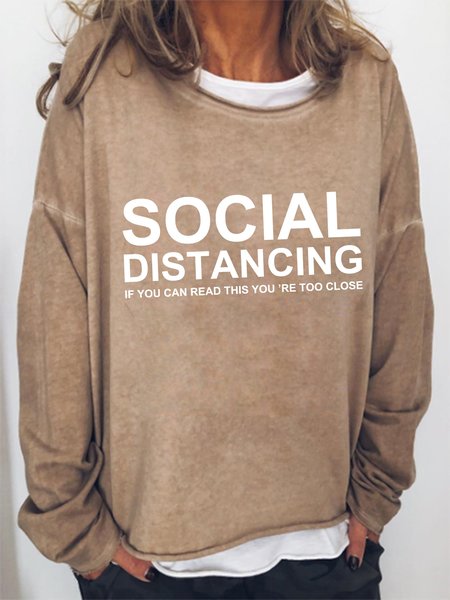 

Social Distancing If You Can Read This You're Too Close Tee, Khaki, Hoodies&Sweatshirts