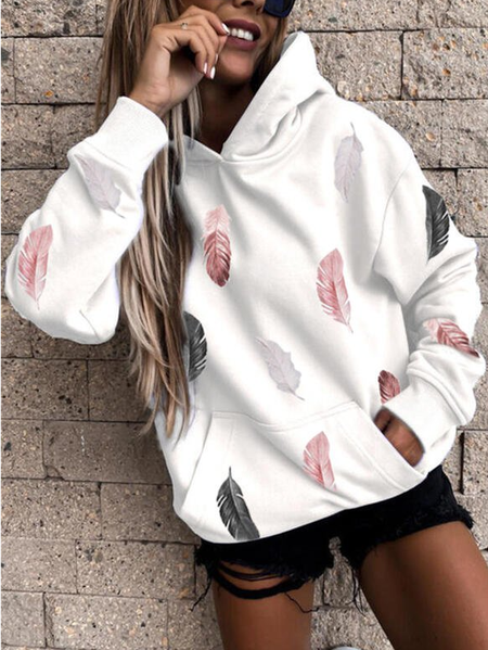 

Casual Animal Sweatshirt, White, Hoodies & Sweatshirts