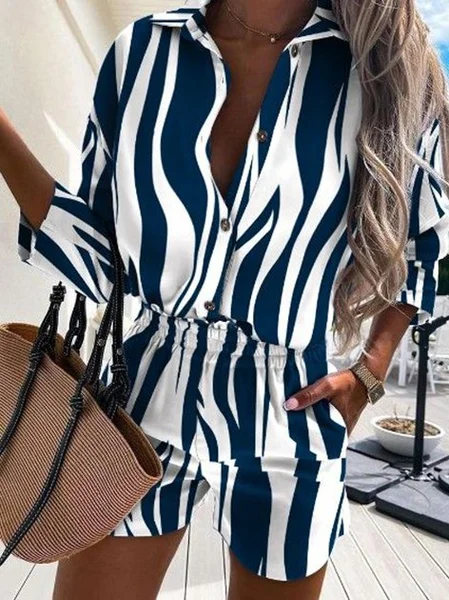 

Holiday Cotton-Blend Suits, Blue, Two-piece Outfits