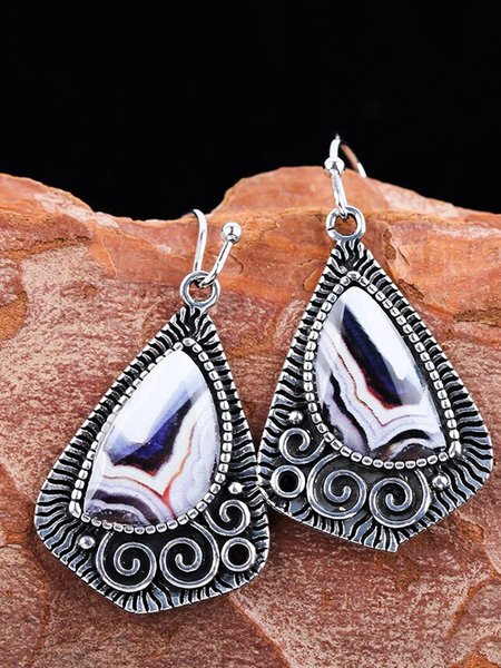 

Vintage Bohemian Stone Earrings, As picture, Earrings