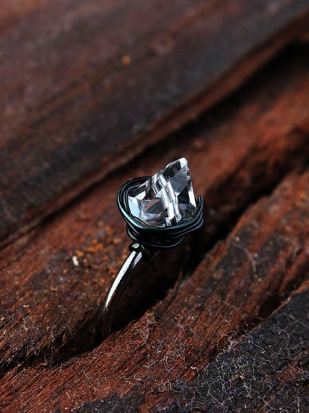 

Vintage Wizard Magic Crystal Stone Metal Ring Ring, Rings