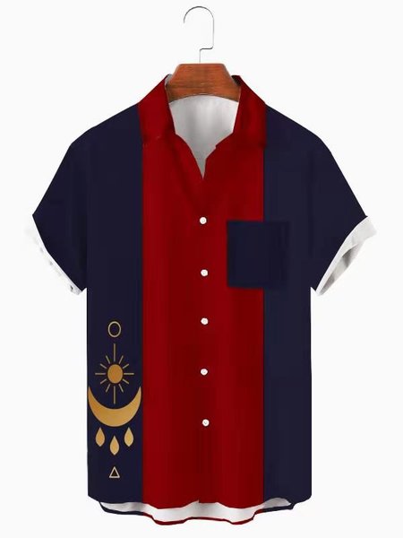 

Shirt Collar Shirts & Tops, Red, Men's Floral shirt