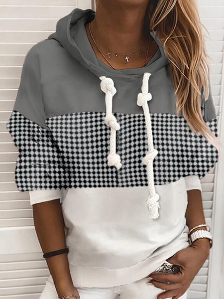 

Casual Long Sleeve Sweatshirt, As picture, Hoodies & Sweatshirts
