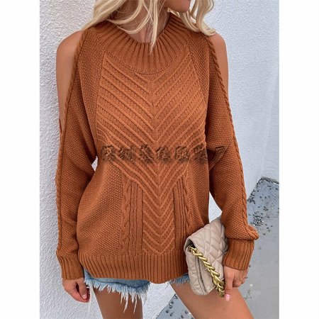 

Long Sleeve Casual Sweater, Rust, Sweaters&Cardigans