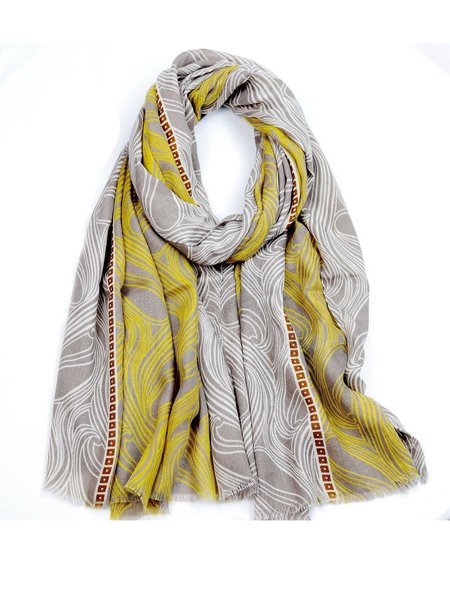 

Fashion Contrast Color Block Scarf, As picture, Women Scarves & Shawls